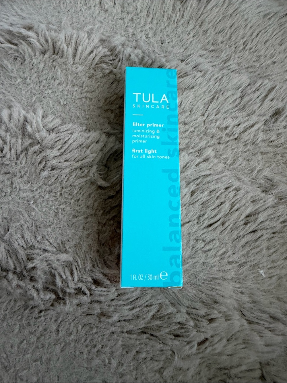 TULA Skincare Filter Primer - Bright Teal Box